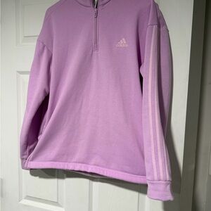 Adidas Lavender Quarter-Zip Pullover